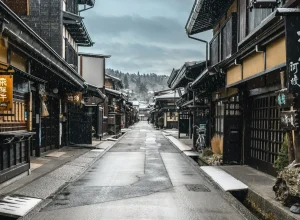 Ciudad de Takayama en Japón